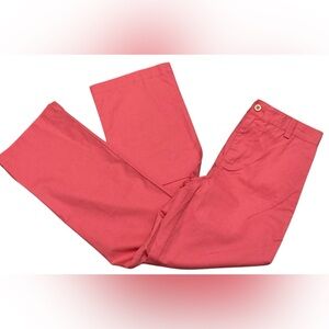 Boys Vineyard Vines Jetty Red Club Long Pants Sz 14 New With Flat Front/Pockets